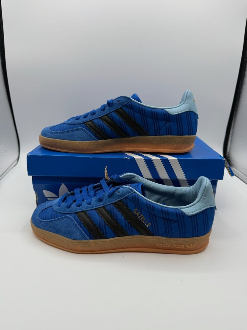 ADIDAS GAZELLE INDOOR BRING BACKS SIZE 7.5 ARGENTINA BLUE IH9649 New